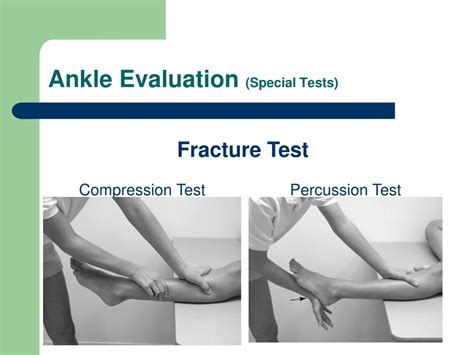 compress test ankle|special test for ankle joint.